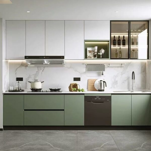 HOMEION Modern Solid Wood Kitchen Cabinets Manufacturer